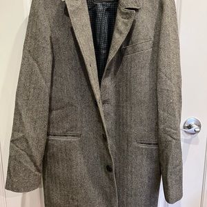Express Herringbone Italian Overcoat, Men’s L